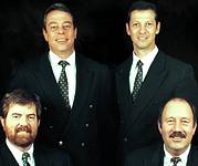 Reditron directors (clockwise from left top) John Loftus, managing director; Ettiene Swanepoel, technical director; Les Oates, sales director and Lukas Rautenbach, financial director